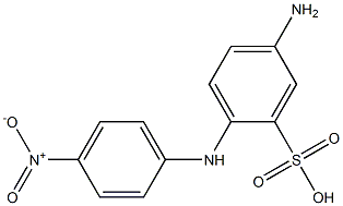 2-(4-Nitrophenylamino)-5-aminobenzenesulfonic acid 结构式