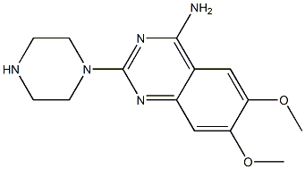 2-(1-Piperazinyl)-6,7-dimethoxy-4-quinazolinamine 结构式