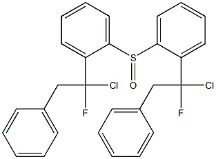 [1-Chloro-1-fluoro-2-phenylethyl]phenyl sulfoxide 结构式