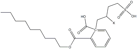 Phthalic acid 1-nonyl 2-(2-potassiosulfobutyl) ester 结构式