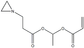 1,1-Ethanediol 1-propenoate 1-(1-aziridinepropionate) 结构式