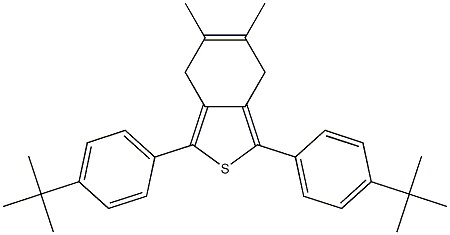 4,7-Dihydro-5,6-dimethyl-1,3-di[4-(tert-butyl)phenyl]benzo[c]thiophene 结构式