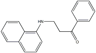 1-Benzoyl-2-(1-naphtylamino)ethane 结构式