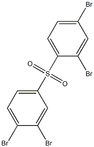 2,4-Dibromophenyl 3,4-dibromophenyl sulfone 结构式