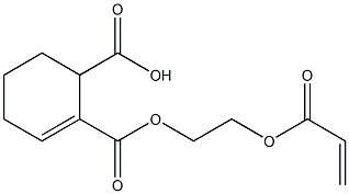 2-Cyclohexene-1,2-dicarboxylic acid hydrogen 2-[2-(acryloyloxy)ethyl] ester 结构式