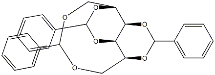 1-O,6-O:2-O,4-O:3-O,5-O-Tribenzylidene-D-glucitol 结构式