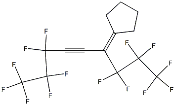 6-Cyclopentylidene-1,1,1,2,2,3,3,7,7,8,8,9,9,9-tetradecafluoro-4-nonyne 结构式