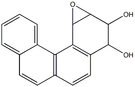 1,2,3,4-Tetrahydro-1,2-epoxybenzo[c]phenanthrene-3,4-diol 结构式