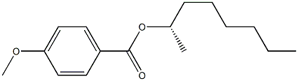 (+)-p-Anisic acid (S)-1-methylheptyl ester 结构式