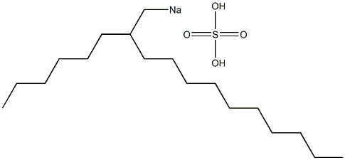 Sulfuric acid 2-hexyldodecyl=sodium salt 结构式