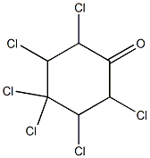 2,3,4,4,5,6-Hexachloro-1-cyclohexanone 结构式