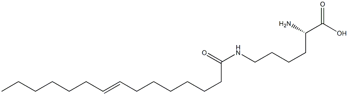 N6-(8-Pentadecenoyl)lysine 结构式