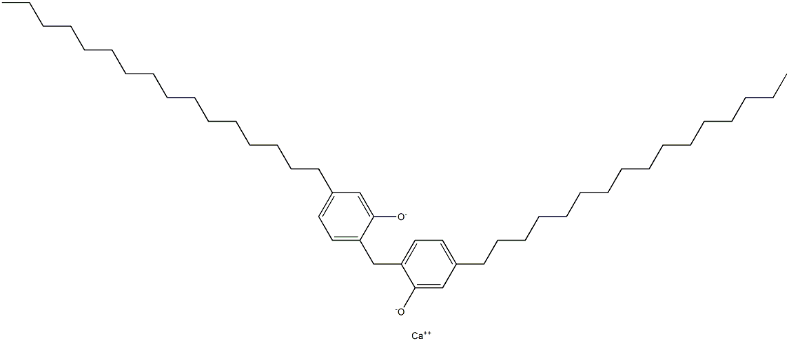 Calcium 2,2'-methylenebis(5-hexadecylphenoxide) 结构式