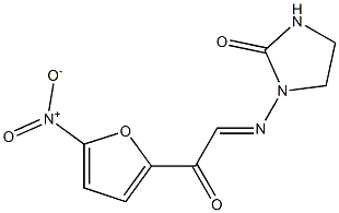 1-[[(5-Nitro-2-furoyl)methylene]amino]-2-imidazolidinone 结构式