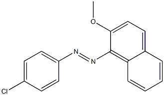 1-[(4-Chlorophenyl)azo]-2-methoxynaphthalene 结构式