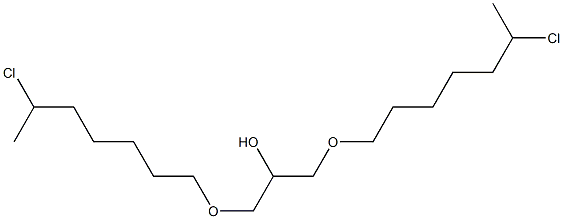 1,3-Bis(6-chloroheptyloxy)-2-propanol 结构式