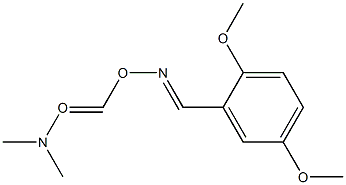 2,5-Dimethoxybenzaldehyde O-dimethylaminocarbonyl oxime 结构式