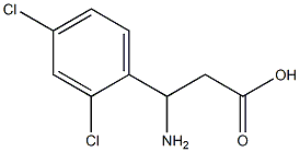 (RS)-3-氨基-3-(2,4-二氯苯基)丙酸 结构式