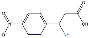 (RS)-3-氨基-3-(4-硝基苯基)丙酸 结构式