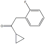 2-(2-氟苯基)-1-环丙基乙酮 结构式