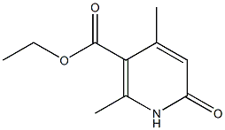 2,4-二甲基-6-氧代-1,6-二氢-3-吡啶羧酸乙酯 结构式