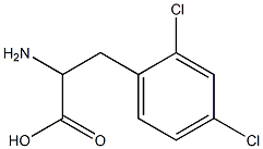 2,4-二氯-DL-苯丙氨酸 结构式
