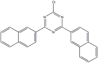 2-氯-4,6-二(2-萘基)-1,3,5-三嗪 结构式