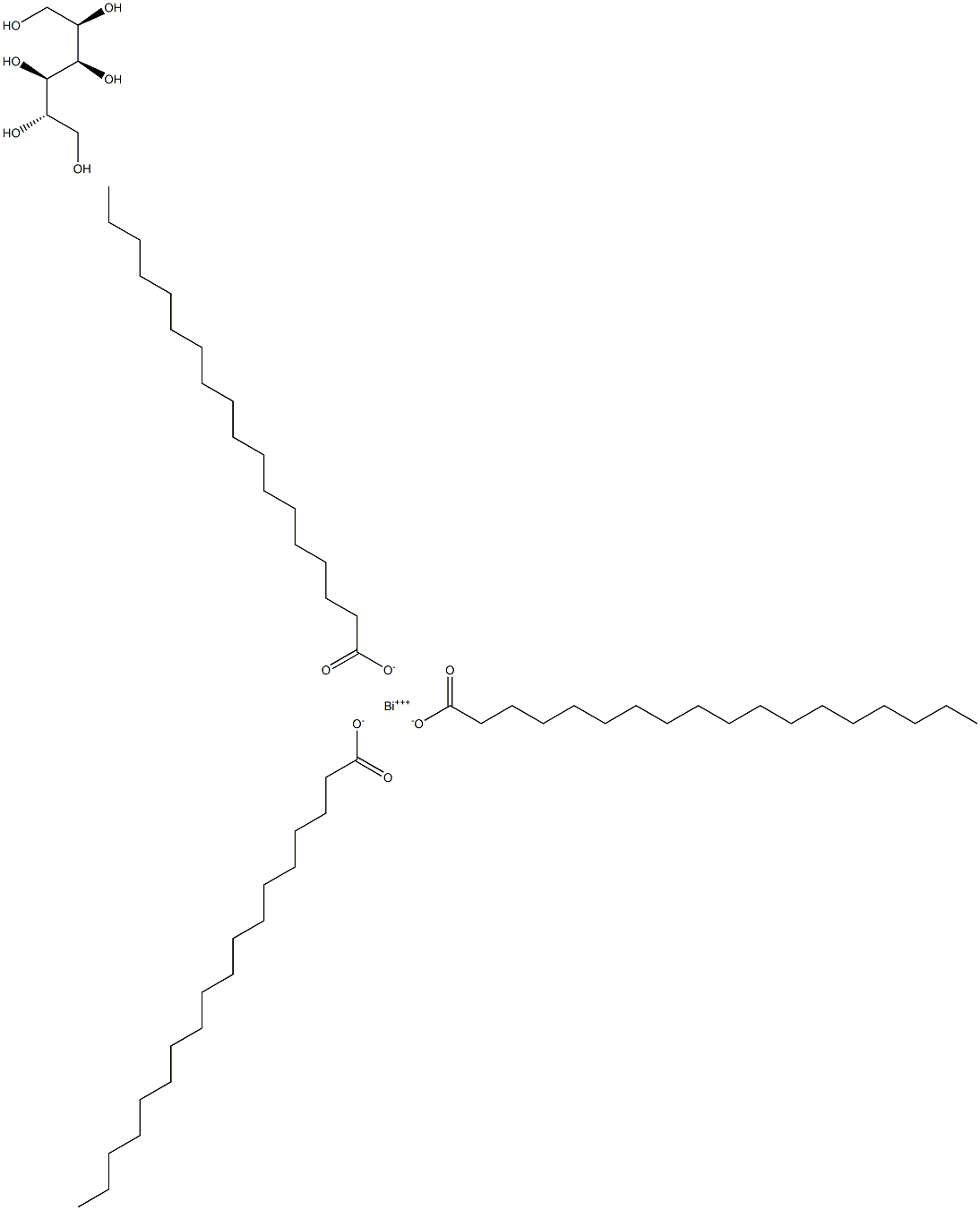 山梨醇酐叁硬脂酸酯 结构式