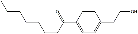 1-(4-(2-羟基乙基)苯基)-1-辛酮 结构式