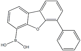6-苯基二苯并呋喃-4-硼酸 结构式