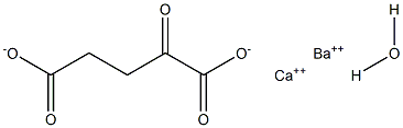 Α-酮戊二酸钙盐一水合物 结构式