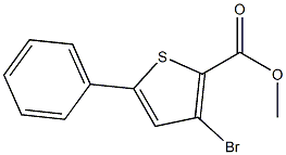 METHYL-3-BROMO-5-PHENYLTHIOPHENE-2-CARBOXYLATE 结构式