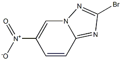 2-溴-6-硝基-[1,2,4]三唑并[1,5-A]吡啶 结构式