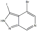 4-Bromo-3-iodo-2H-pyrazolo[3,4-c]pyridine 结构式