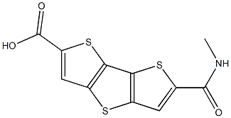 6-(methylcarbamoyl) dithieno [3,2-b:2',3'-d] thiophene-2-carboxylic acid 结构式