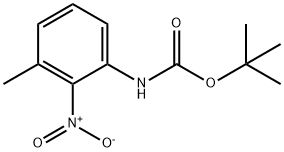 tert-butyl 3-methyl-2-nitrophenylcarbamate 结构式