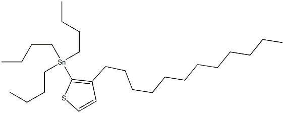 Tributyl-(3-dodecyl-thiophen-2-yl)-stannane 结构式