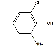 2-Amino-6-chloro-4-methyl-phenol 结构式