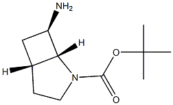 (1R,5R,7R)-2-Boc-7-amino-2-azabicyclo[3.2.0]heptane 结构式