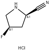 (2R,4R)-顺式-4-氟-2-氰基吡咯烷盐酸盐 结构式