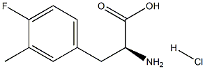 4-Fluoro-3-methylphenylalanine Hydrochloride 结构式