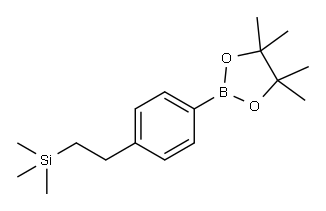 trimethyl(4-(4,4,5,5-tetramethyl-1,3,2-dioxaborolan-2-yl)phenethyl)silane 结构式