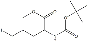 N-BOC-2-氨基-5-碘戊酸甲酯 结构式