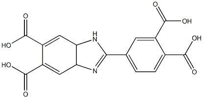 2 - ( 3,4 -二羧基苯基) - 3A,7A -二氢- 1H -苯并[ D ]咪唑- 5,6 -二羧酸 结构式