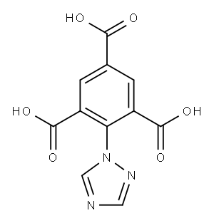 2-(1H-1,2,4-三唑-1-基)苯-1,3,5-三羧酸 结构式