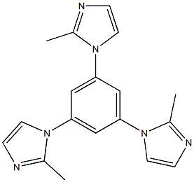 1,3,5-tris(2-methyl-1H-imidazol-1-yl)benzene 结构式