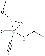 1-(2-氰基-2-甲氧基亚氨基)-3-乙基脲 结构式