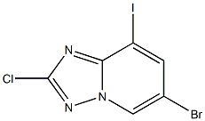 6-Bromo-2-chloro-8-iodo-[1,2,4]triazolo[1,5-a]pyridine 结构式