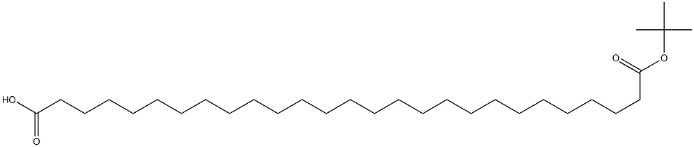 二十七碳二酸单叔丁酯 结构式