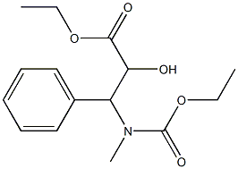 3-乙氧羰基甲胺基-2-羟基-3-苯基丙酸乙酯 结构式